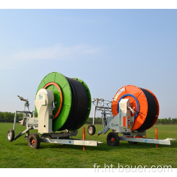 Machine d&#39;irrigation de bobine de tuyau de voyage de vente chaude